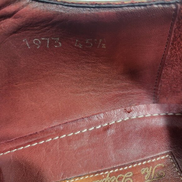 Bespoken Mogul Men's Size EU 45.5 Luxury Green Leather Oxford Dress Shoes 1973 - Picture 13 of 13